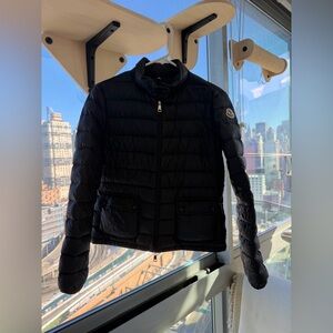 Moncler Lans Short Down Jacket - Black - Size 2